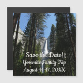 Carte Magnétique Yosemite Falls et Woods Paysage Photographie (Devant / Derrière)