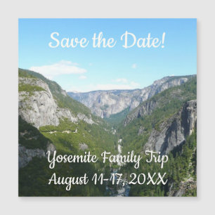 Carte Magnétique Yosemite Valley dans le parc national de Yosemite