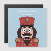 Carte Magnétique You Have a nut Allergy? Christmas (Devant / Derrière)