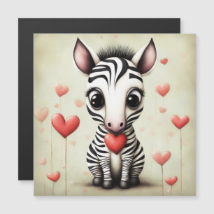 Carte Magnétique Zebra Love 1