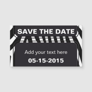 Carte Magnétique Zebra rayures motif + votre arrière - plan & idées