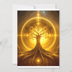 Carte magnétique zen de l'Arbre de Vie