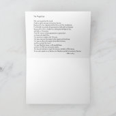 Carte Magnificat Vierge Marie Hymne d'aquarelle louée (Intérieur)