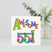 Carte Magnifique 55 T-shirts et cadeaux d'anniversaire (Debout devant)