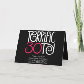 Carte Magnifique à 30 Black Card (Dos)