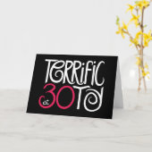 Carte Magnifique à 30 Black Card (Fleur jaune)