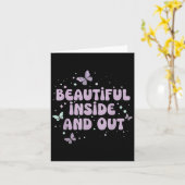 Carte Magnifique À L'Intérieur Et À L'Extérieur Mignonne (Fleur jaune)