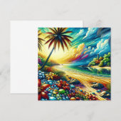 Carte Magnifique Art Ai | Beauté côtière (Devant / Derrière)