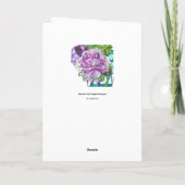 Carte Magnifique bouquet végétal d'automne (Dos)