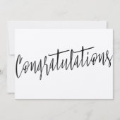 Carte Magnifique chic moderne "Félicitations" (Devant)