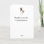 Carte Magnifique chiot Husky Noël Blank (Dos)