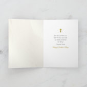 Carte Magnifique Delicate Gold Rose fête des mères Salut (Intérieur)