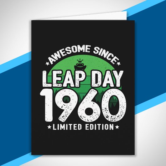 Carte Magnifique depuis 1960 - Leap Day Leap Année Anniv