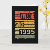 Carte Magnifique Depuis 1995 Cadeau Anniversaire (Fleur jaune)