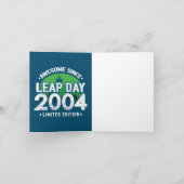 Carte Magnifique depuis 2004 Leap Year Day 29 fév Annive (Intérieur)