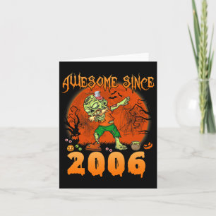 Carte Magnifique depuis 2006 Halloween 16e anniversaire