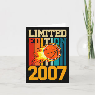 Carte Magnifique Depuis 2007 Birthday Basketball Limited