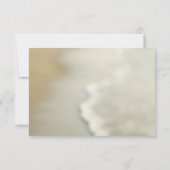 Carte magnifique du mariage de plage de coquillage (Dos)