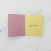 Carte Magnifique Golden Retriever Folted Greeting Card (Intérieur)