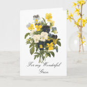 Carte Magnifique Grand (Fleur jaune)