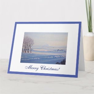 Carte Magnifique Islande joyeux paysage hivernal de Noël