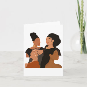 Carte Magnifique Melanin Femmes Mois de l'histoire des N