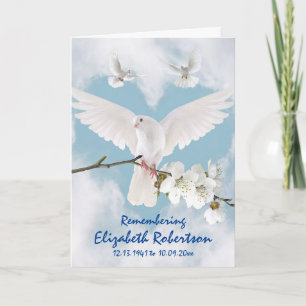 Carte Magnifique Mémorial des colombes blanches "Ne pas 