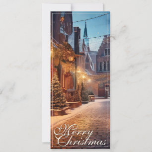 Carte Magnifique motif de Noël cosy dans un vieux rêve