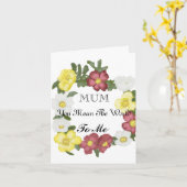 Carte Magnifique Rose sauvage modifiable (Fleur jaune)