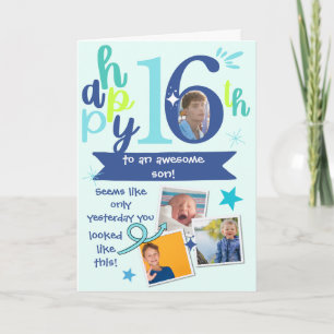 Carte Magnifiques souvenirs de photo d'anniversaire des