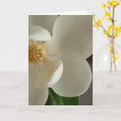 Carte magnolia 2 (Fleur jaune)