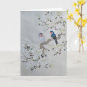 Carte Magnolia blanc (Fleur jaune)