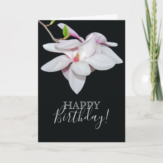 Carte Magnolia blanc (Devant)