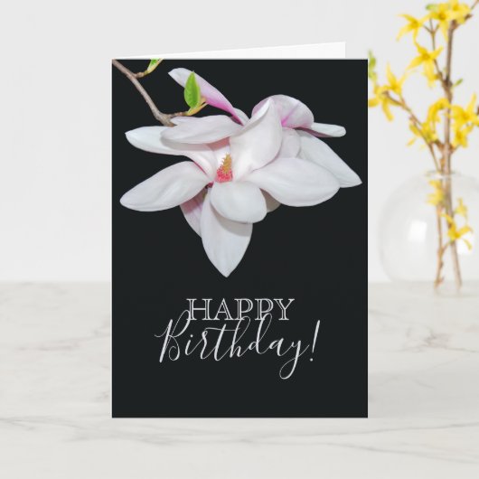 Carte Magnolia blanche (Fleur jaune)