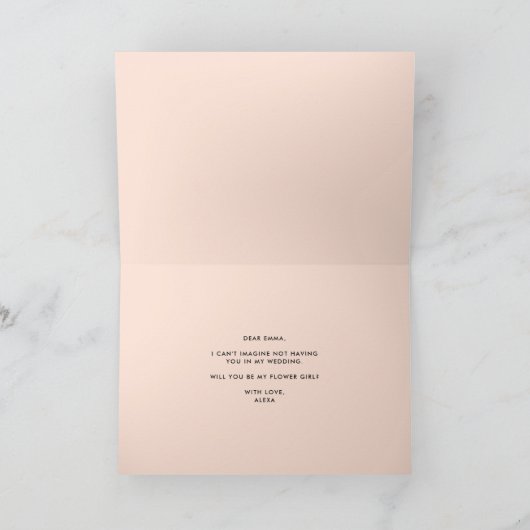 Carte Magnolia Cotton Garland Serez-vous ma demoiselle d (Intérieur)