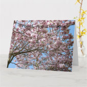 Carte Magnolia en avril (Fleur jaune)