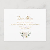 carte magnolia floral deviendras-tu ma demoiselle  (Dos)