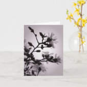 Carte Magnolia inspirée asiatique (Fleur jaune)