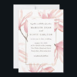 Carte Magnolia Mariage<br><div class="desc">Faire-part de mariage floral moderne</div>