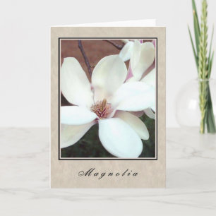 Carte Magnolia - Série Florale