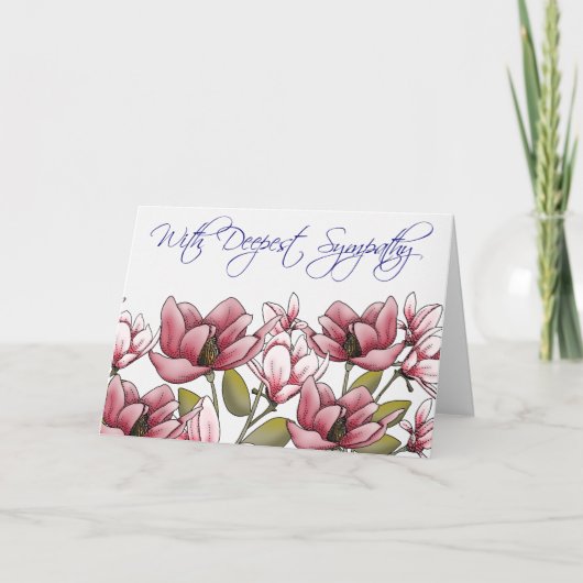 Carte Magnolia Sympathy (Devant)