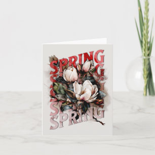 Carte Magnolias du printemps