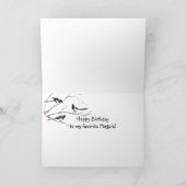 Carte Magpie Totem, Animal Guide Funny Birthday (Intérieur)