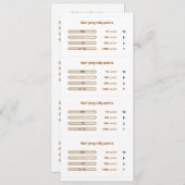 Carte Mah-Jong de pointage - 3 (Devant / Derrière)