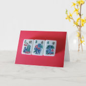 Carte Mah-Jongg (Fleur jaune)