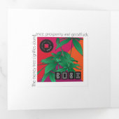 Carte Mah Jongg 2025 triplée (Intérieur en premier)