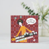 Carte Mah Jongg C Hand Flat Card (Debout devant)