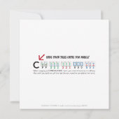 Carte Mah Jongg C Hand Flat Card (Dos)