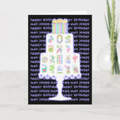 Carte Mah Jongg Cake Anniversaire (Devant)