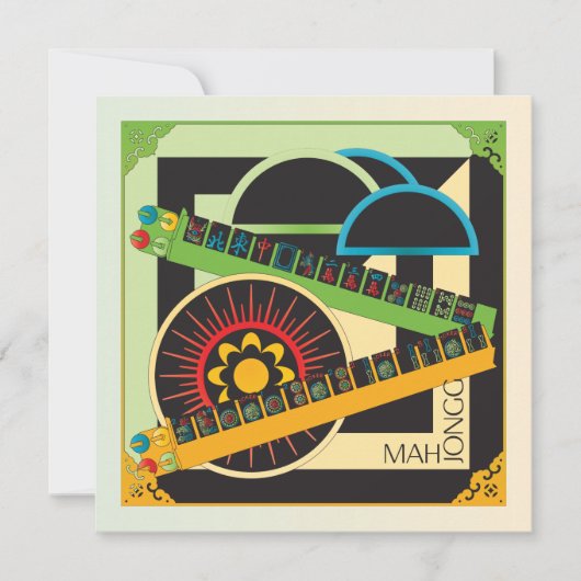 Carte Mah Jongg Limerick What Flat Card (Devant)